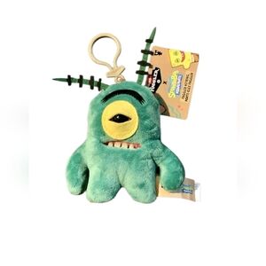 Zuru Fuggler x Spongebob Squarepants Keychain Plush Ring PLANKTON 5 in